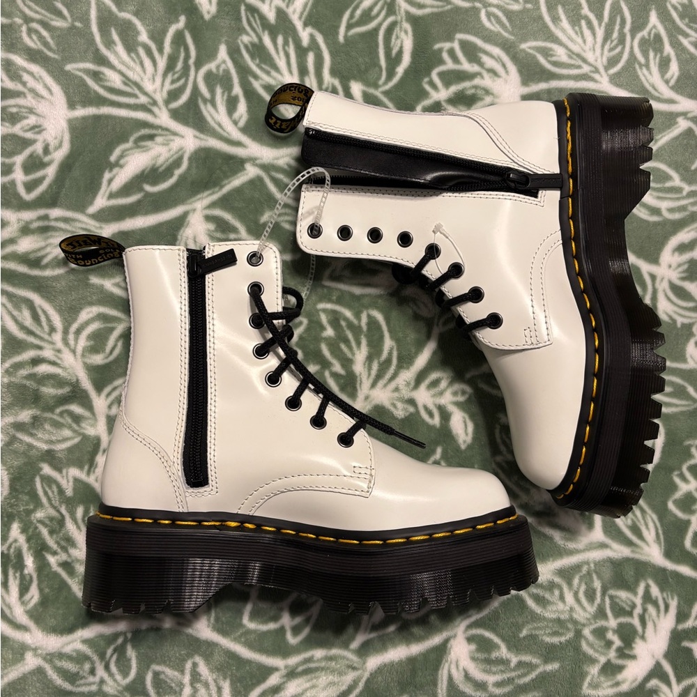 Dr. Martens White Combat Boots